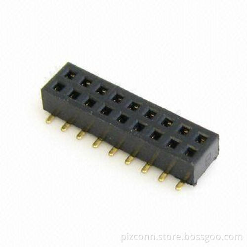 PCB Connector Female Header with 1.27mm Pitch and SMT Type